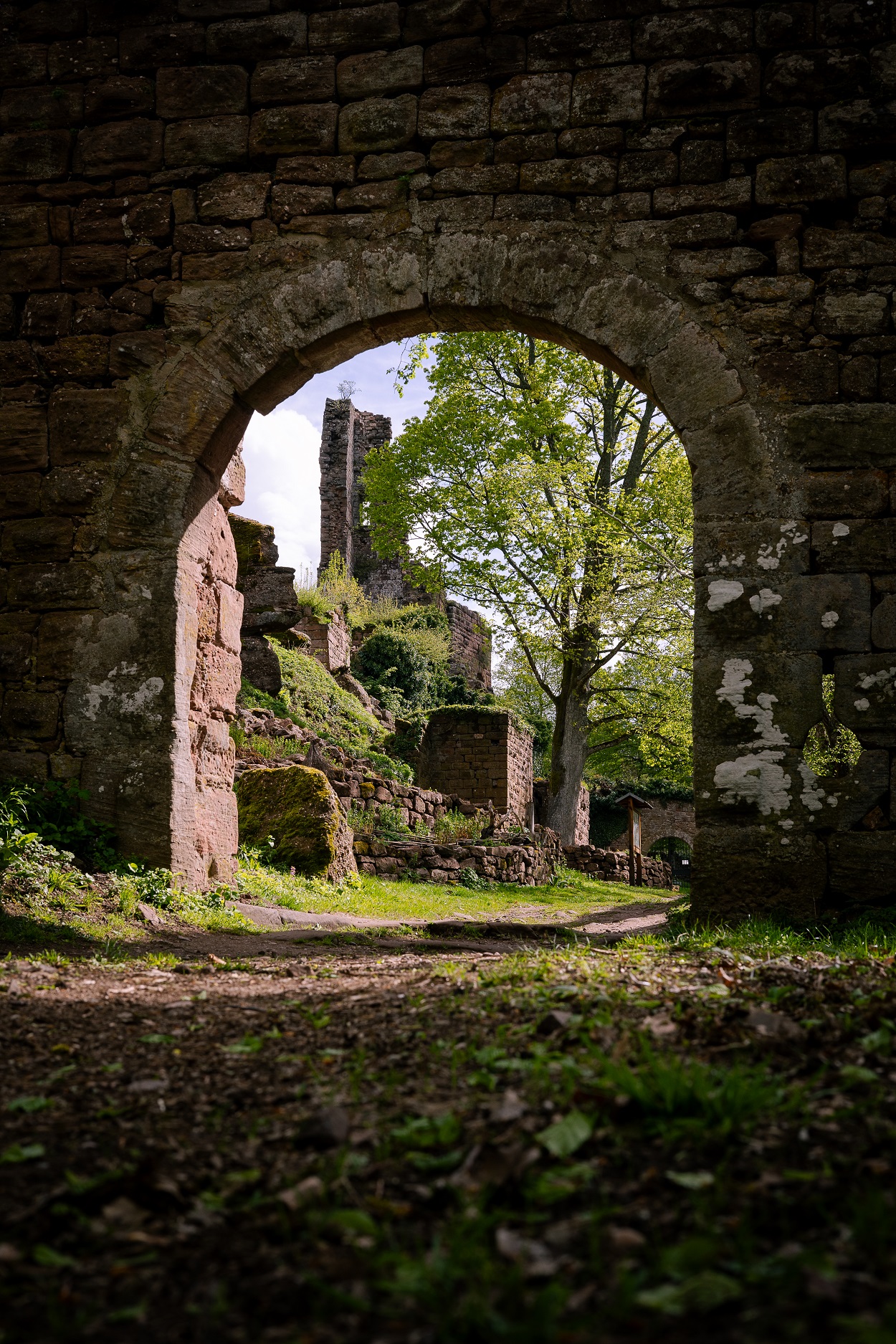 Entrée au Château de Guirbaden